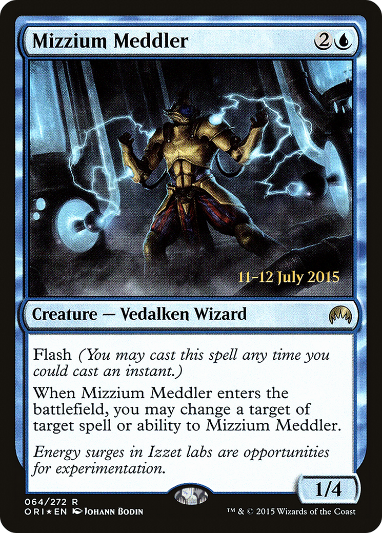 Mizzium Meddler (PRE-064) [Magic Origins Promos] Foil