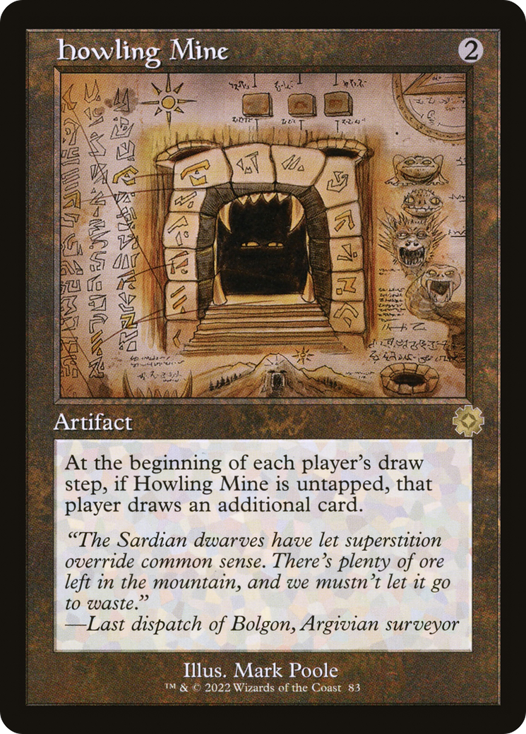 Howling Mine (Schematic) (BRR-083) [The Brothers' War Retro Artifacts] Foil