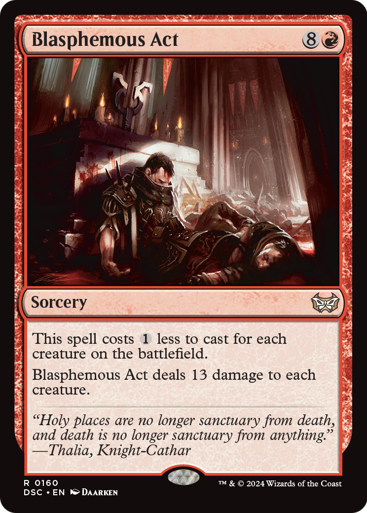 Blasphemous Act (DSC-160) [Duskmourn: House of Horror Commander]