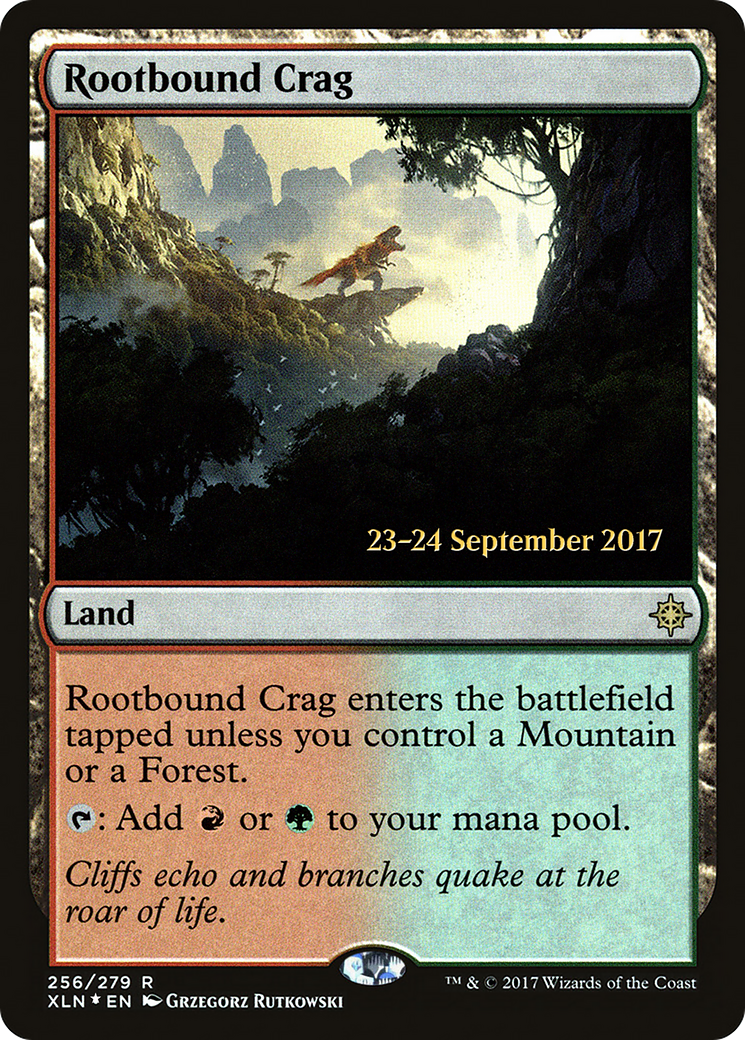 Rootbound Crag (PRE-256) [Ixalan Promos] Foil