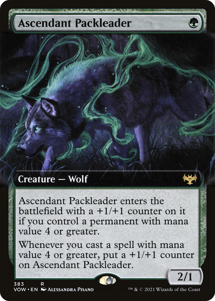 Ascendant Packleader (Extended Art) (VOW-383) [Innistrad: Crimson Vow]