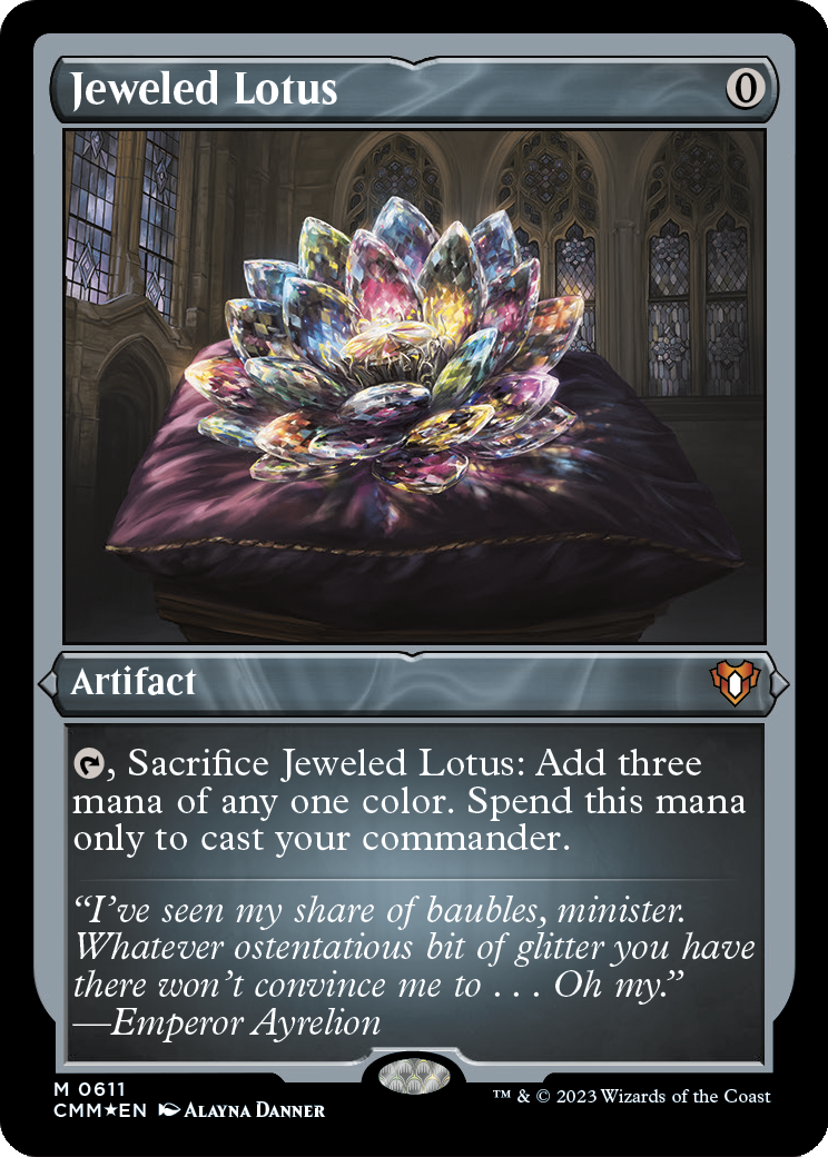 Jeweled Lotus (Foil Etched) (CMM-611) [Commander Masters] Foil
