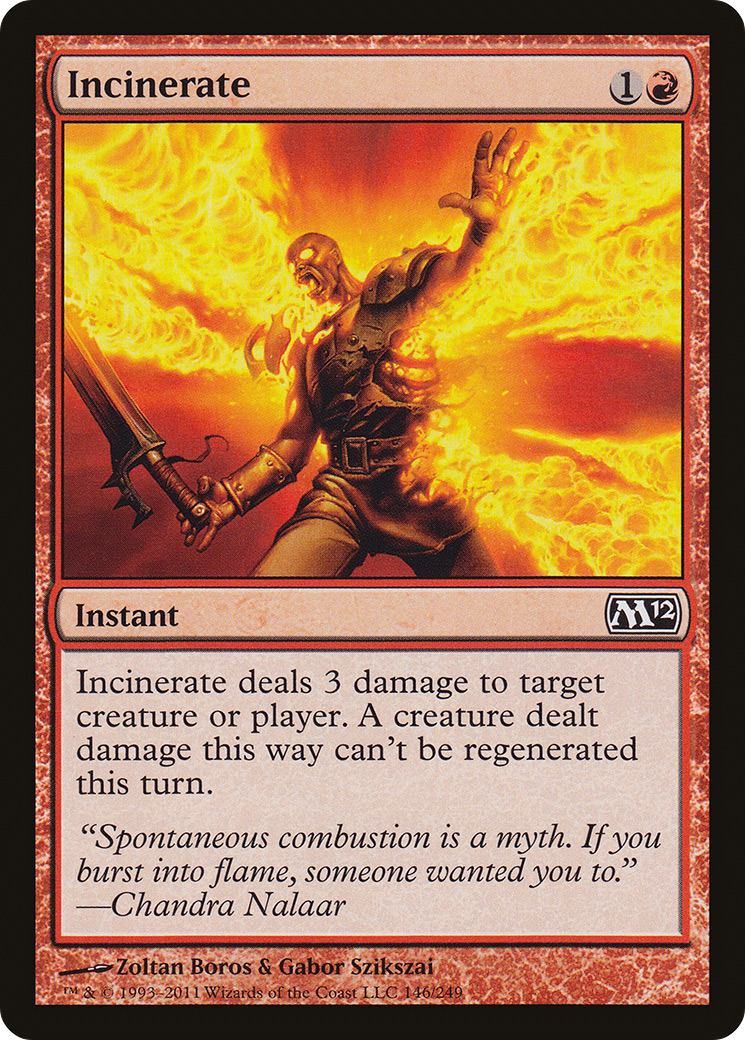 Incinerate (M12-146) [Magic 2012]