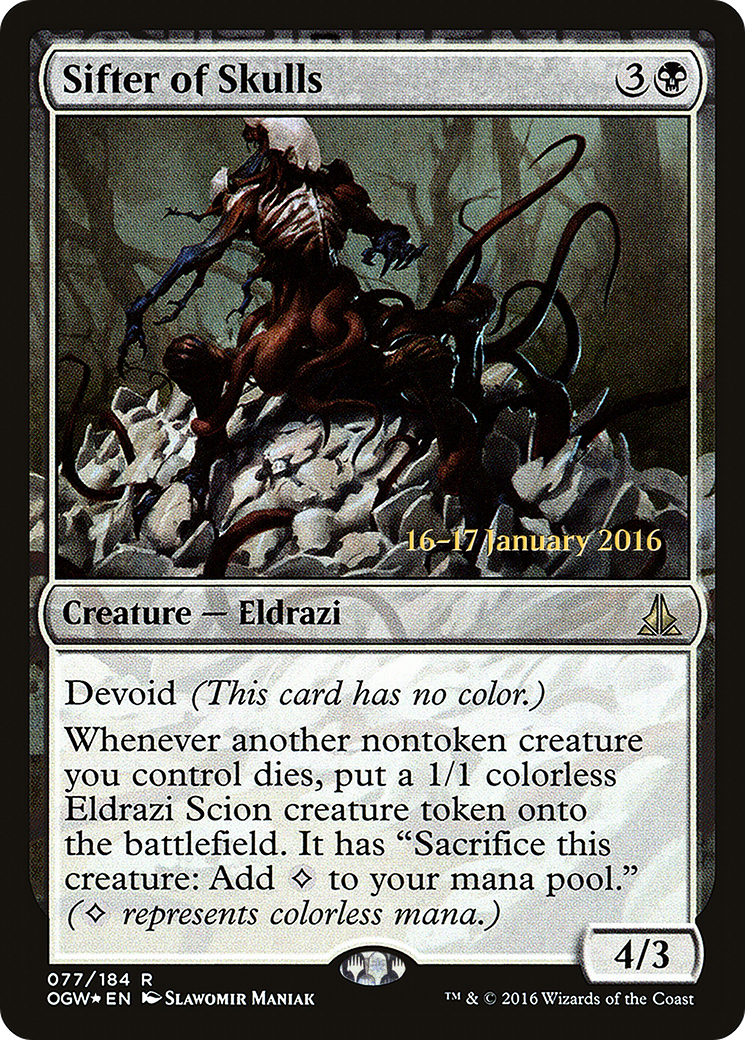 Sifter of Skulls (PRE-077) [Oath of the Gatewatch Promos] Foil