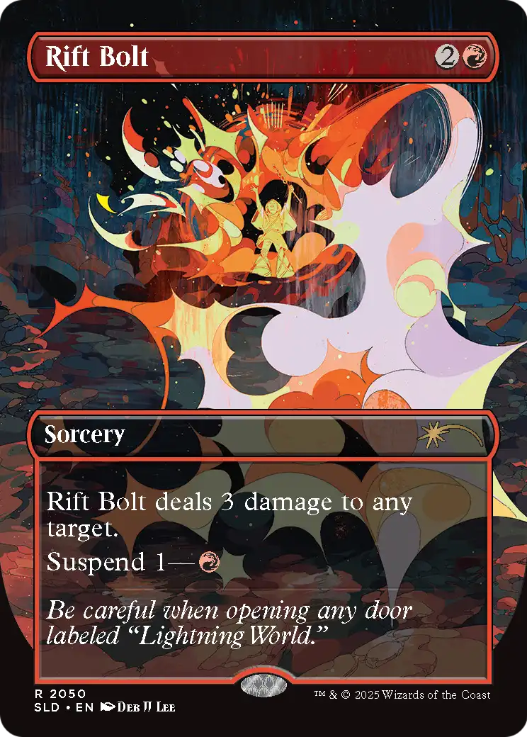 Rift Bolt (SLD-2050) (Rainbow Foil) (Borderless) [Secret Lair Drop] Foil