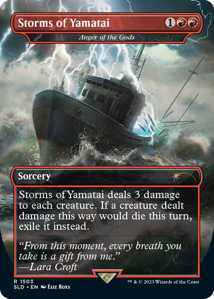 Storms of Yamatai - Anger of the Gods (SLD-1503) (Borderless) [Secret Lair Drop] Foil