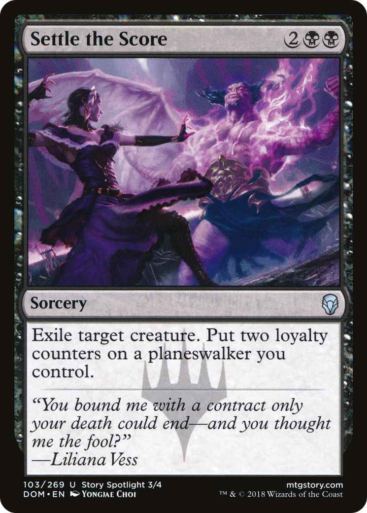 Settle the Score (DOM-103) [Dominaria] Foil