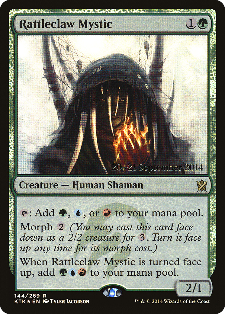 Rattleclaw Mystic (PRE-144) [Khans of Tarkir Promos] Foil