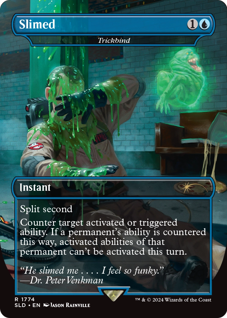Slimed - Trickbind (SLD-1774) (Borderless) [Secret Lair Drop]