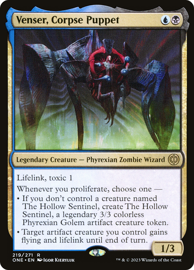 Venser, Corpse Puppet (ONE-219) [Phyrexia: All Will Be One] Foil