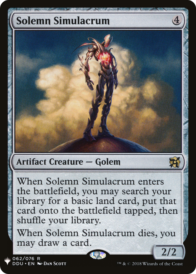 Solemn Simulacrum (LIST-062) [The List]