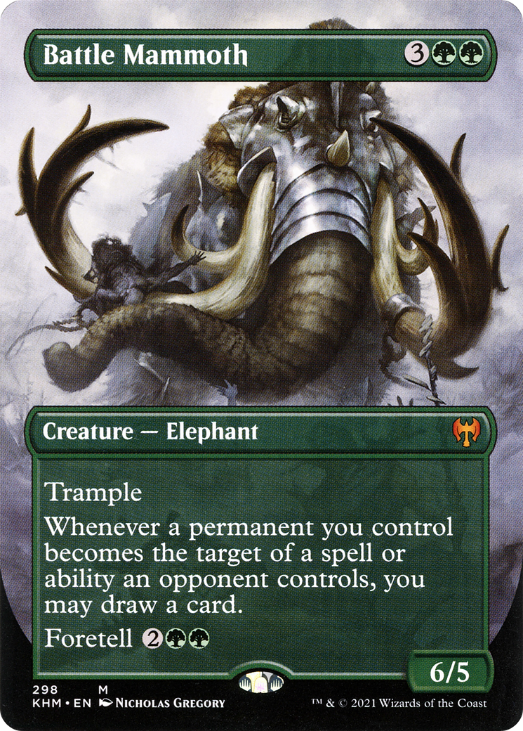 Battle Mammoth (Borderless) (KHM-298) [Kaldheim]