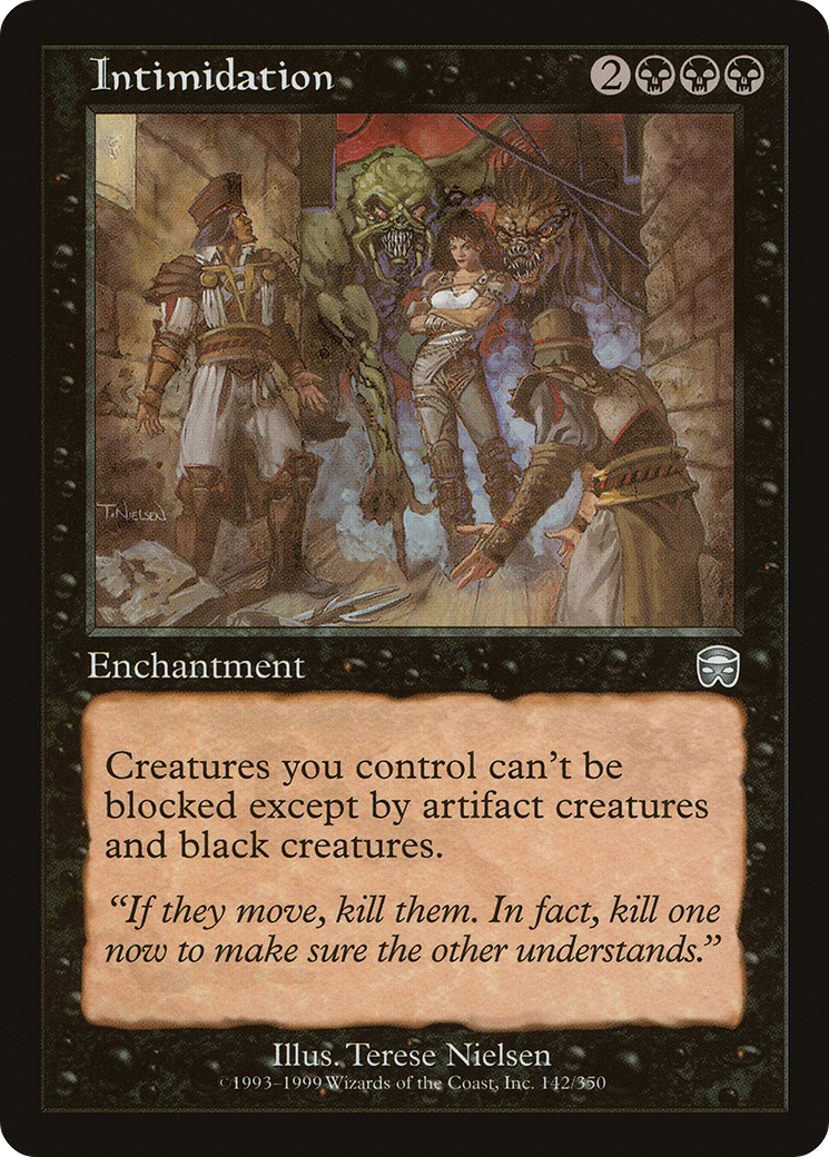 Intimidation (MMQ-142) [Mercadian Masques] Foil