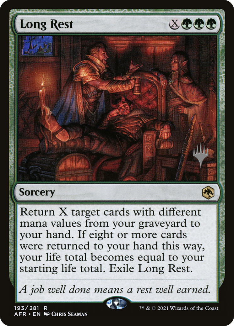 Long Rest (PPAFR-193) [Promo Pack: Adventures in the Forgotten Realms Promos] Foil