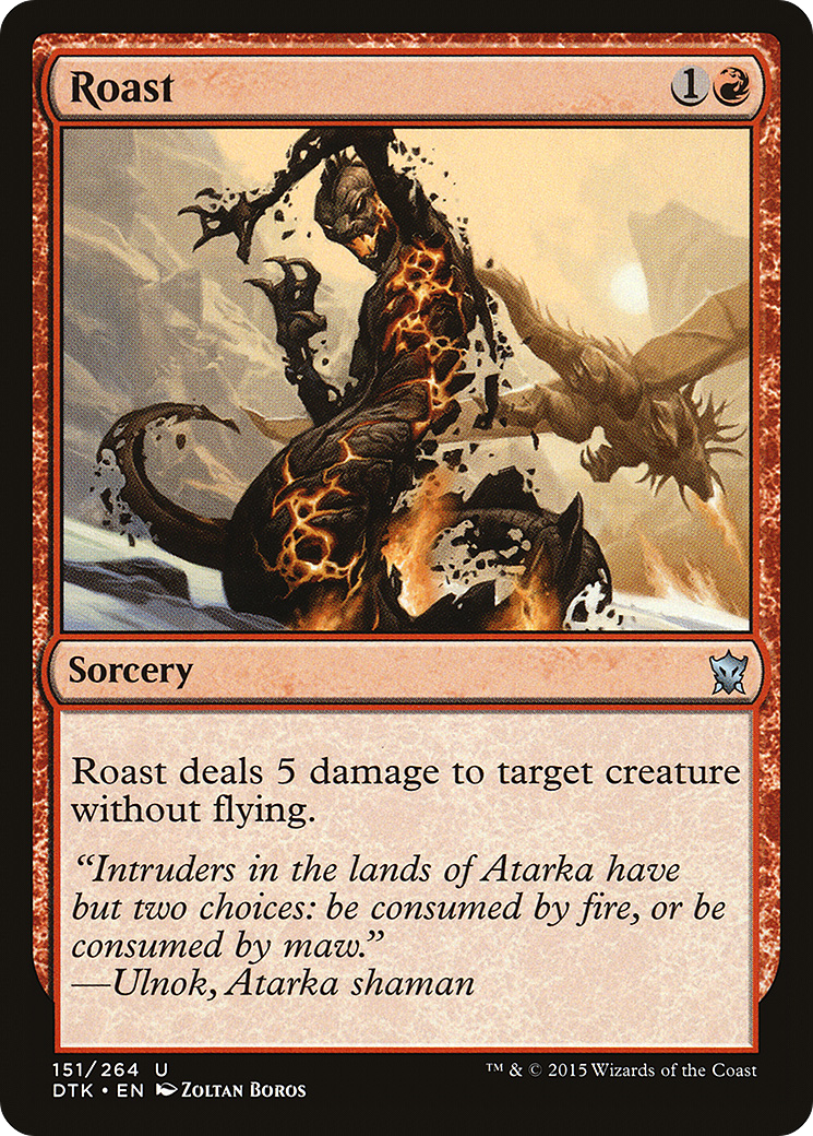 Roast (DTK-151) [Dragons of Tarkir] Foil