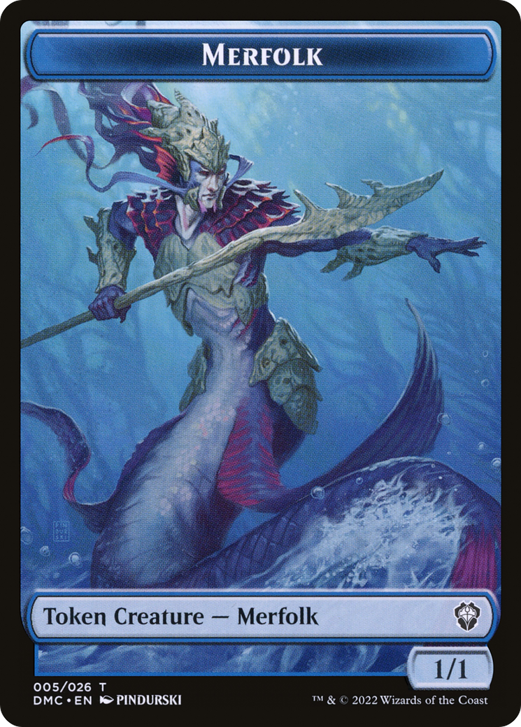 Merfolk (TDMU-005) [Dominaria United Tokens] Foil