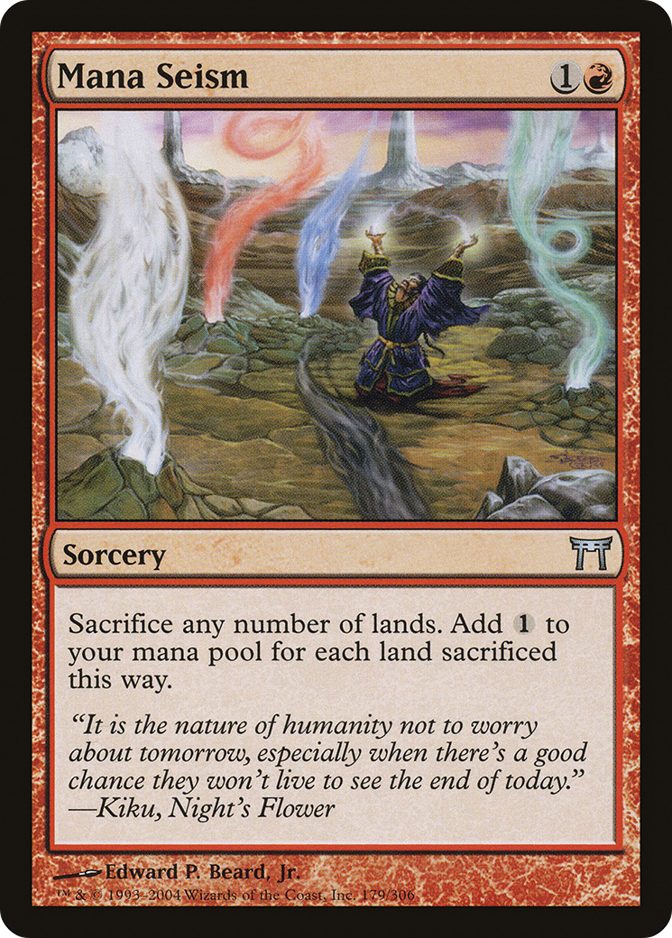 Mana Seism (CHK-179) [Champions of Kamigawa] Foil