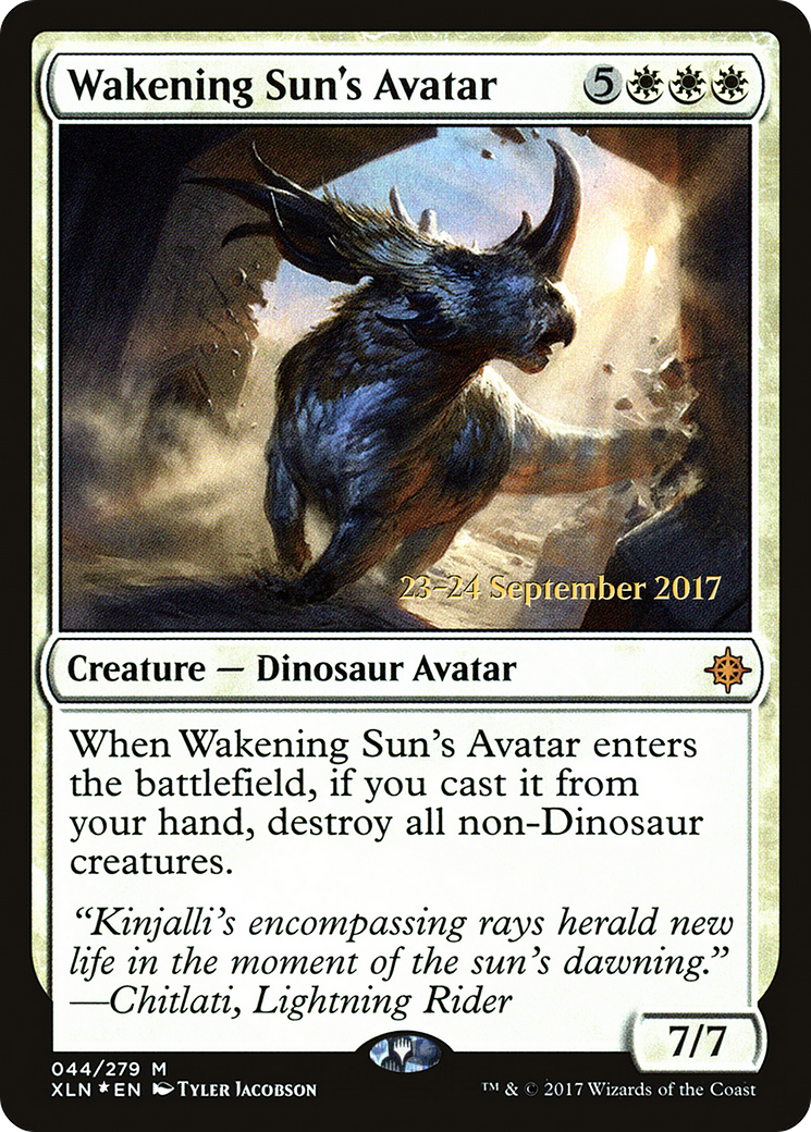 Wakening Sun's Avatar (PRE-044) [Ixalan Promos] Foil