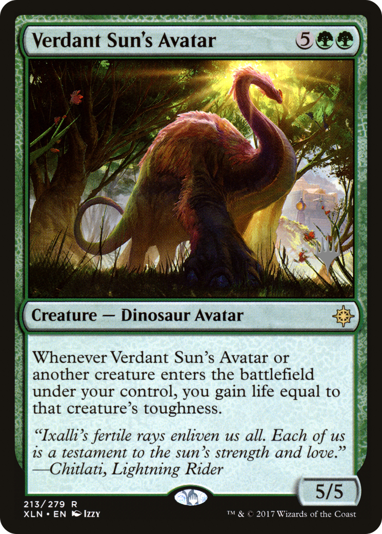 Verdant Sun's Avatar (PPM20-213) [Promo Pack: Ixalan Promos] Foil