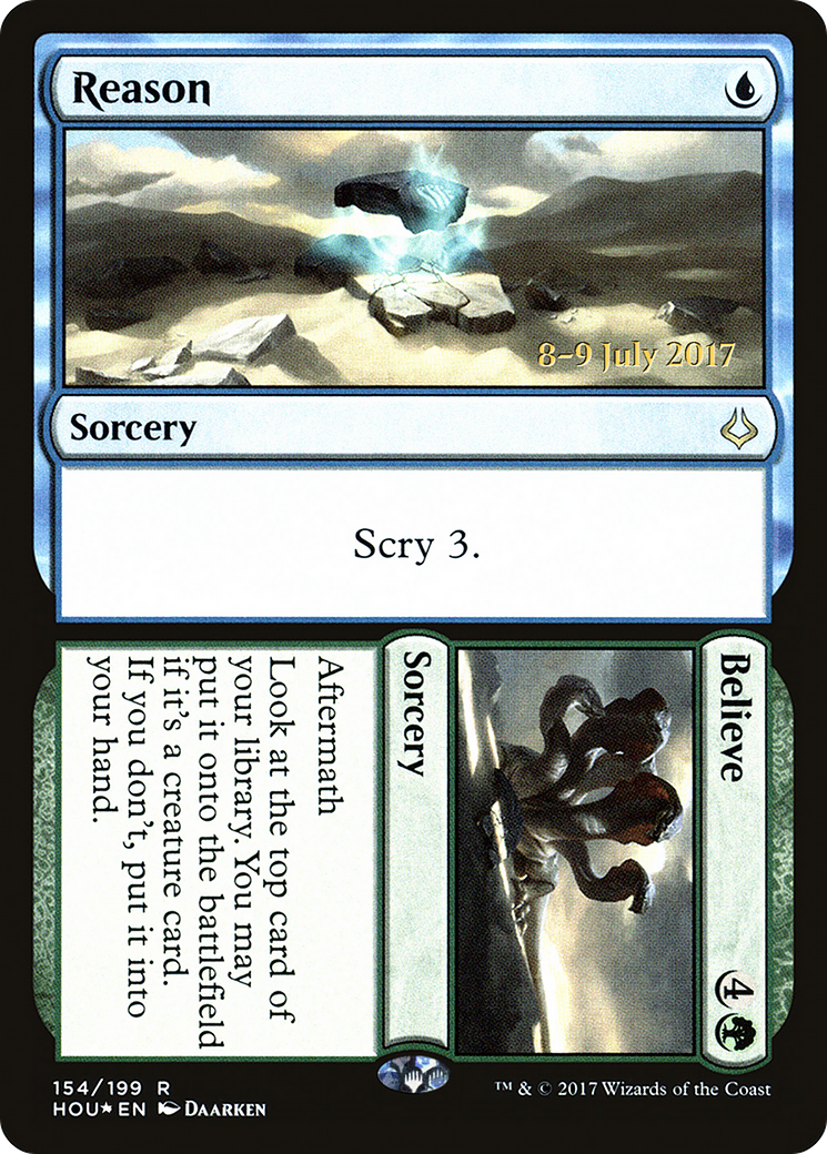 Reason // Believe (PRE-154) [Hour of Devastation Promos] Foil