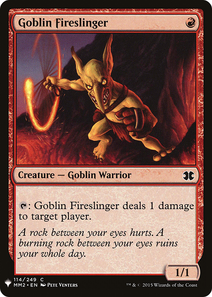 Goblin Fireslinger (LIST-114) [The List]