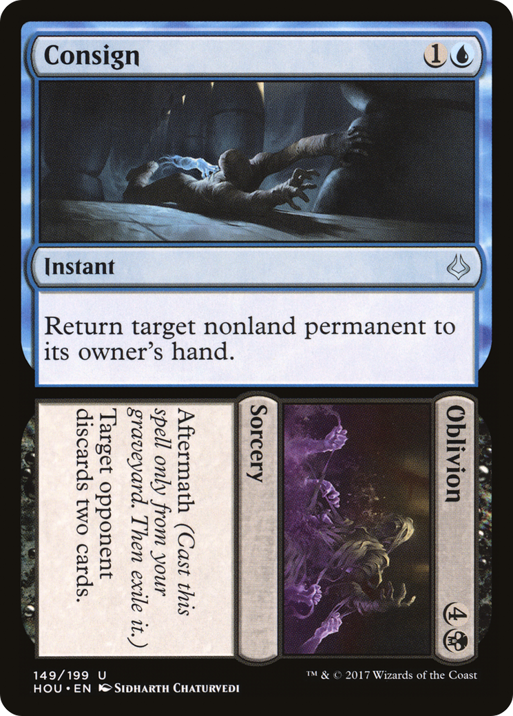 Consign // Oblivion (HOU-149) [Hour of Devastation] Foil