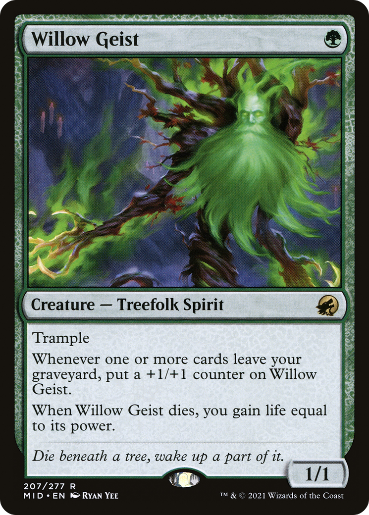 Willow Geist (MID-207) [Innistrad: Midnight Hunt] Foil