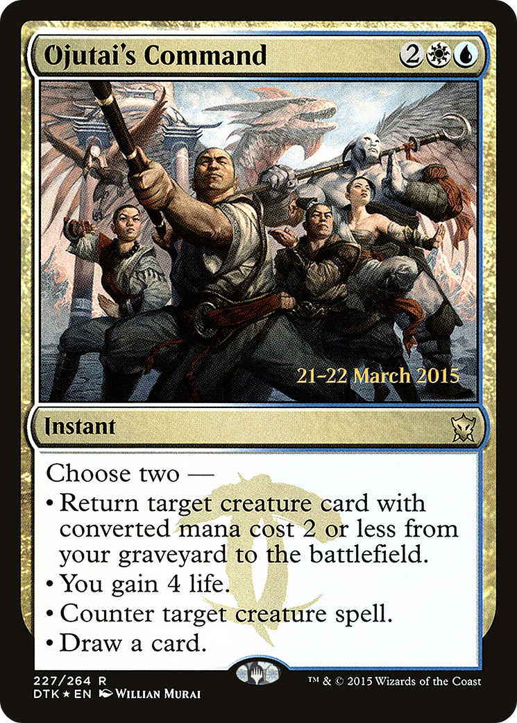 Ojutai's Command (PRE-227) [Dragons of Tarkir Promos] Foil