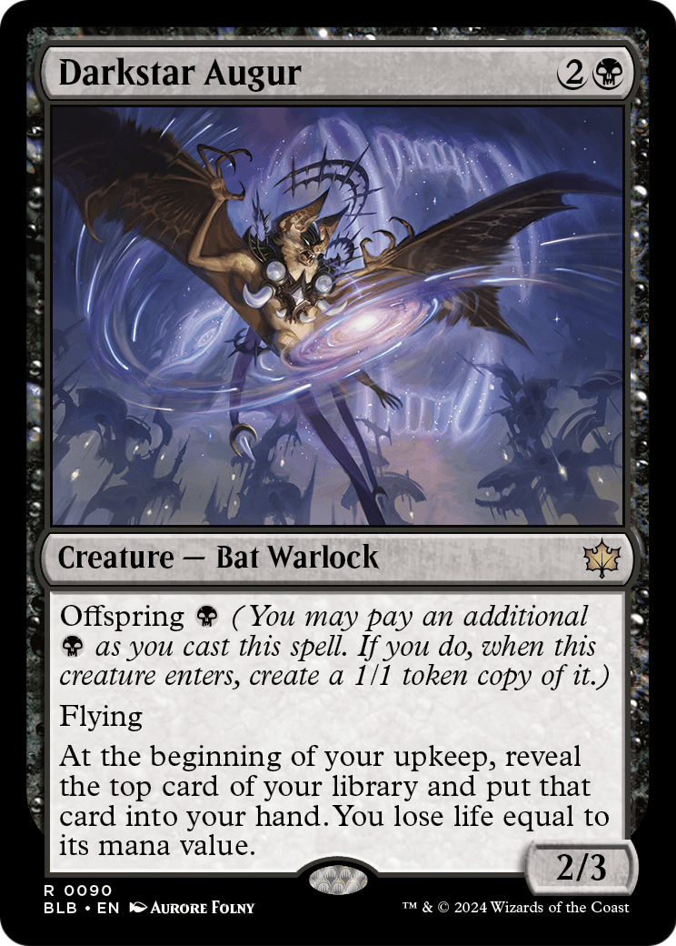 Darkstar Augur (BLB-090) [Bloomburrow] Foil