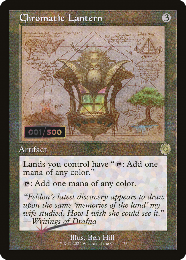 Chromatic Lantern (Schematic) (Serial Numbered) (BRR-73Z) [The Brothers' War Retro Artifacts] Foil