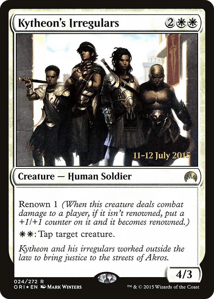 Kytheon's Irregulars (PRE-024) [Magic Origins Promos] Foil