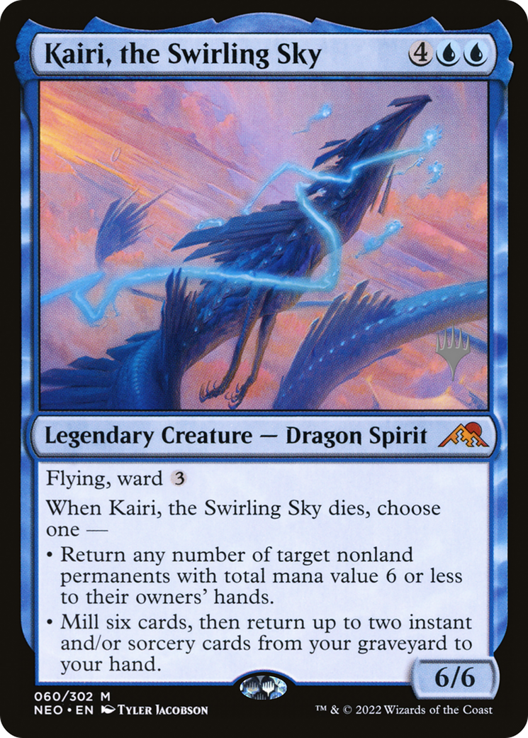 Kairi, the Swirling Sky (PPNEO-060) [Promo Pack: Kamigawa: Neon Dynasty Promos] Foil