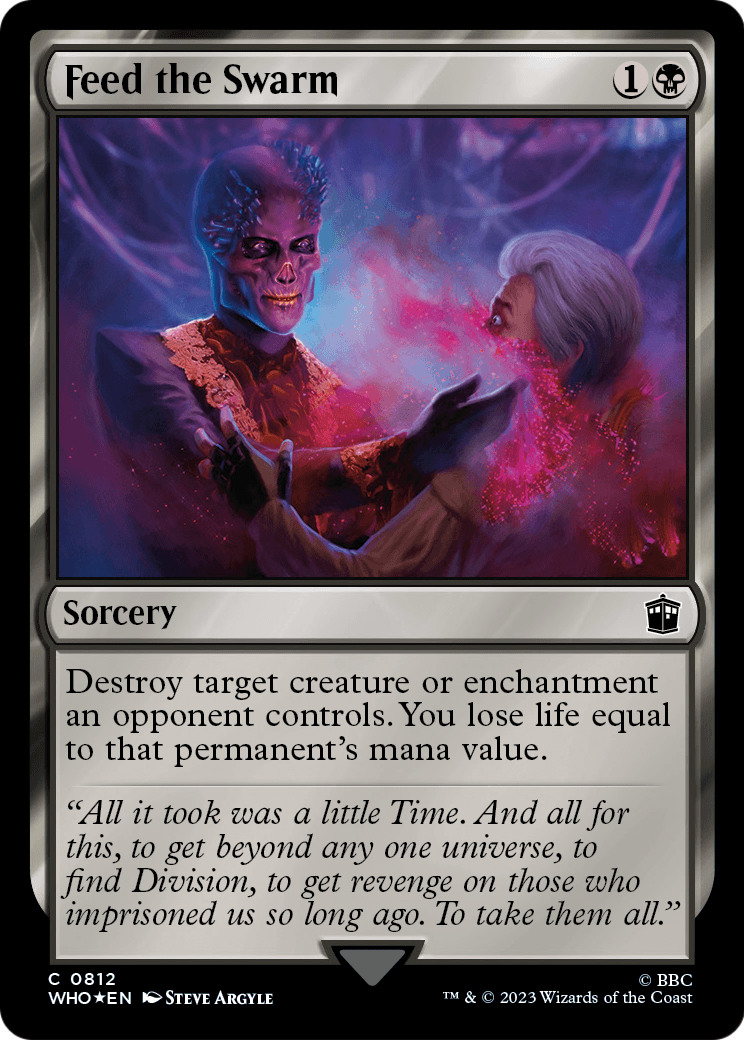 Feed the Swarm (Surge Foil) (WHO-812) [Doctor Who] Foil