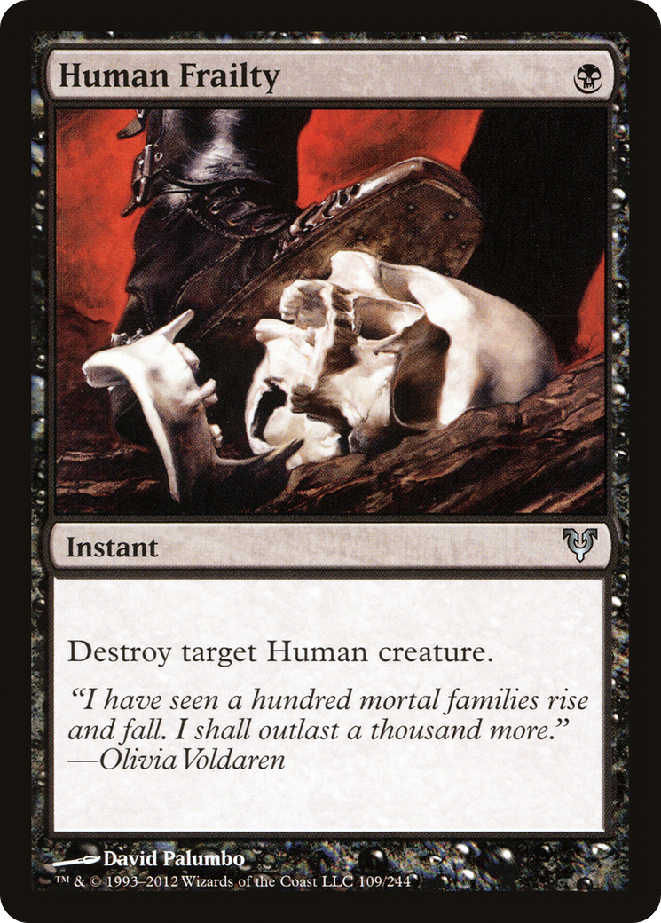 Human Frailty (AVR-109) [Avacyn Restored] Foil