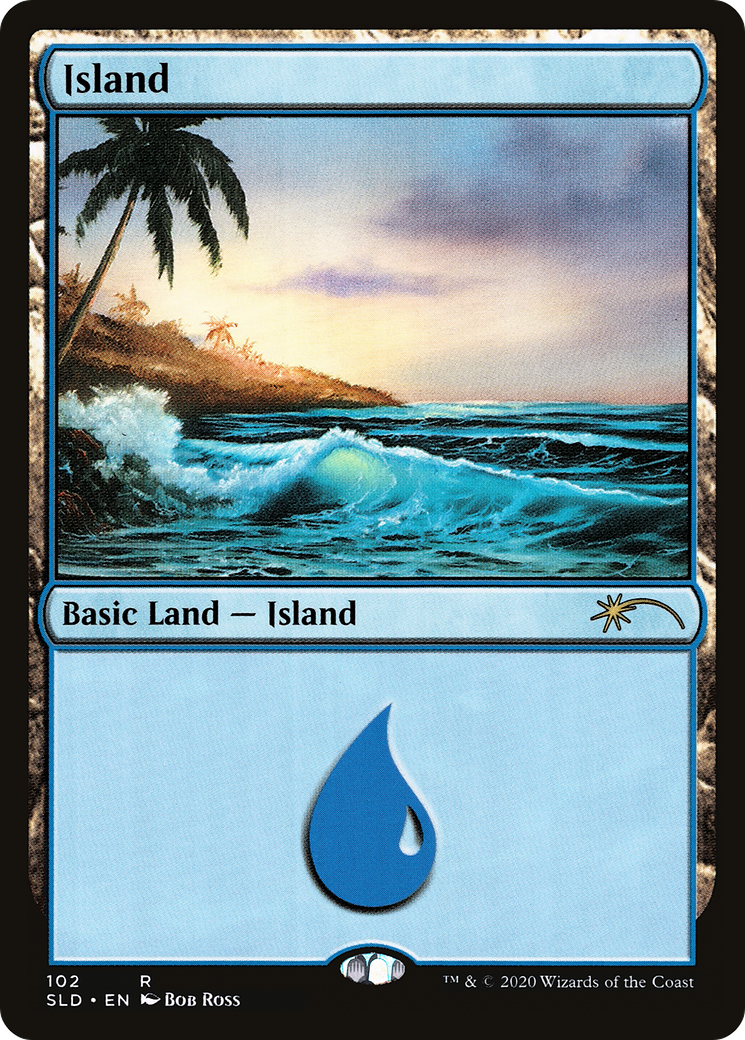 Island (SLD-102) (Bob Ross) [Secret Lair Drop] Foil