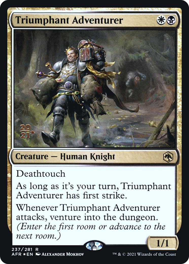 Triumphant Adventurer (PRE-237) [Adventures in the Forgotten Realms Promos] Foil