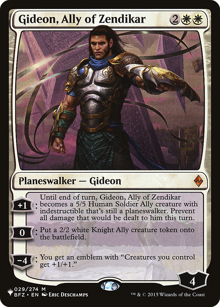 Gideon, Ally of Zendikar (LIST-029/274) [The List]