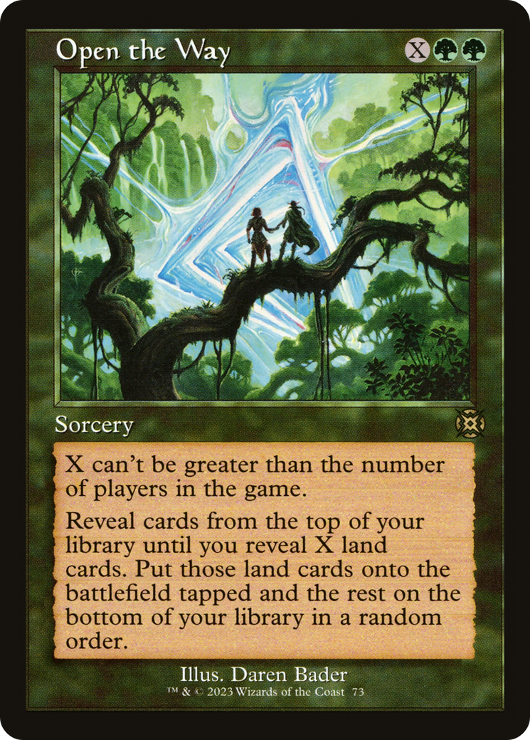 Open the Way (Retro Frame) (MAT-073) (Showcase) [March of the Machine: The Aftermath] Foil