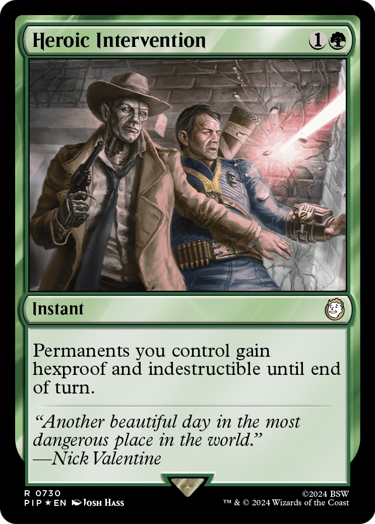 Heroic Intervention (Surge Foil) (PIP-730) [Fallout] Foil