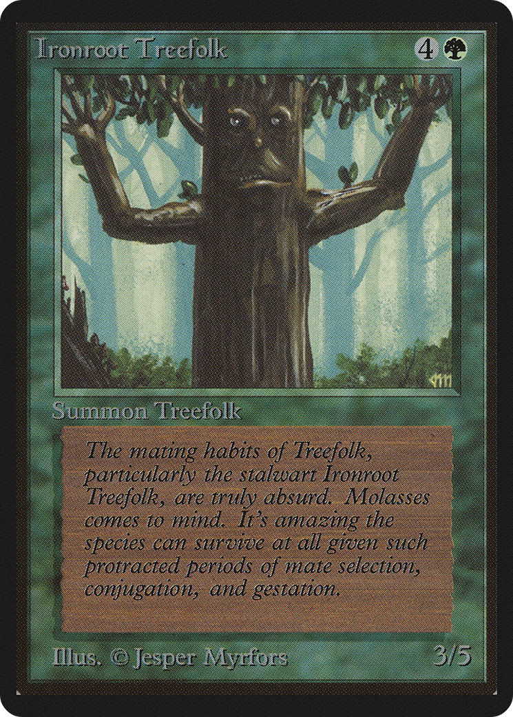 Ironroot Treefolk [Limited Edition Beta]