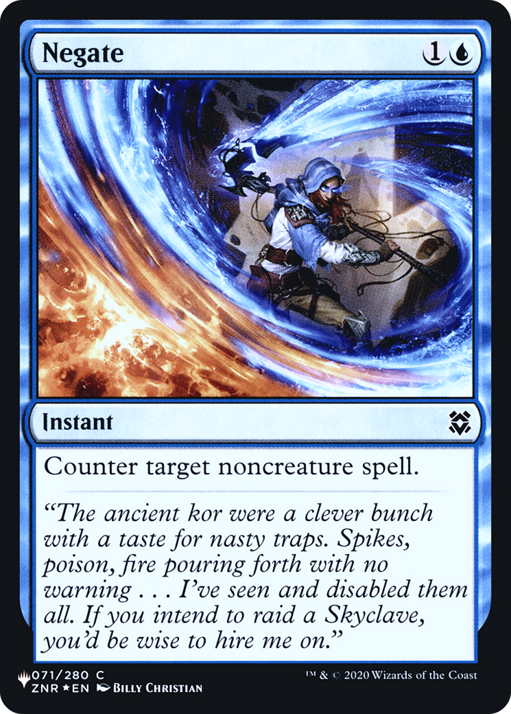 Negate (ZNR) (LIST-071) [The List] Foil