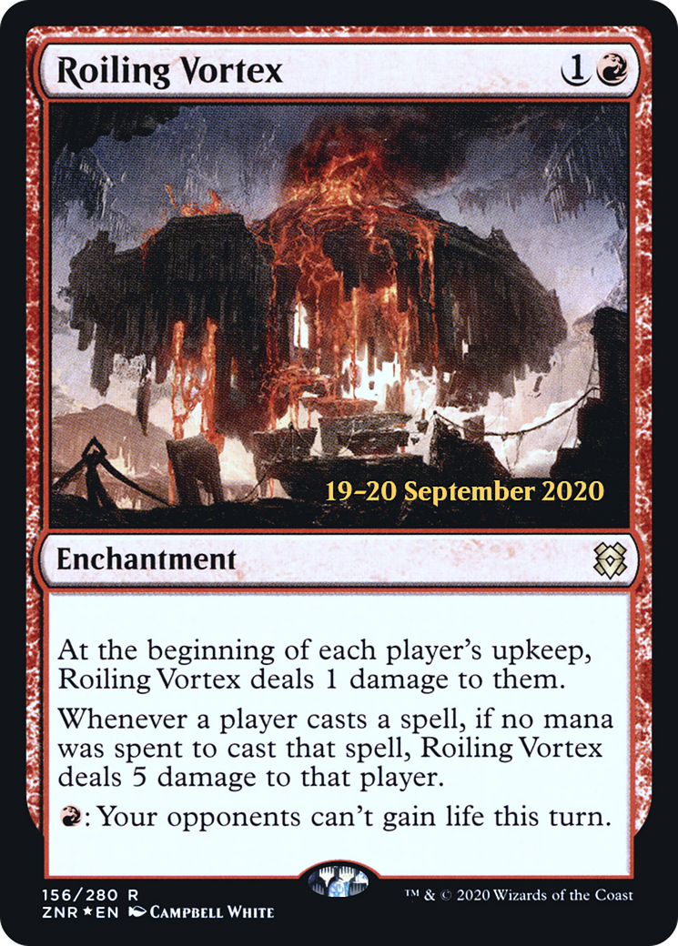Roiling Vortex (PRE-156) [Zendikar Rising Promos] Foil