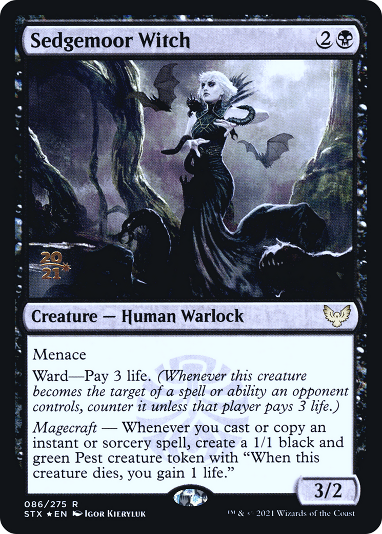 Sedgemoor Witch (PRE-086) [Strixhaven: School of Mages Promos] Foil