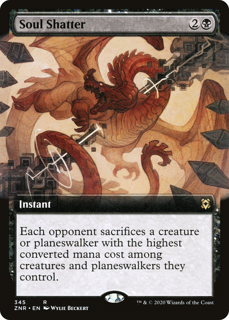Soul Shatter (Extended Art) (ZNR-345) [Zendikar Rising] Foil