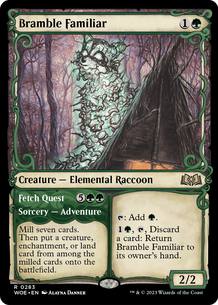 Bramble Familiar (Showcase) (WOE-283) [Wilds of Eldraine]