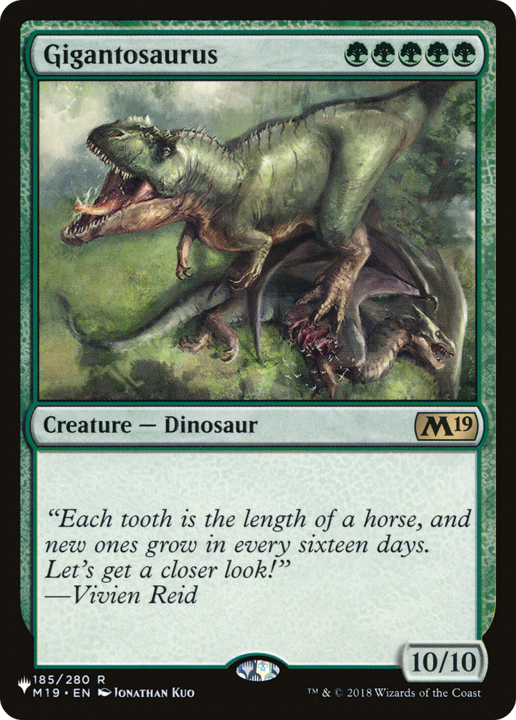 Gigantosaurus (LIST-185/280) [The List]