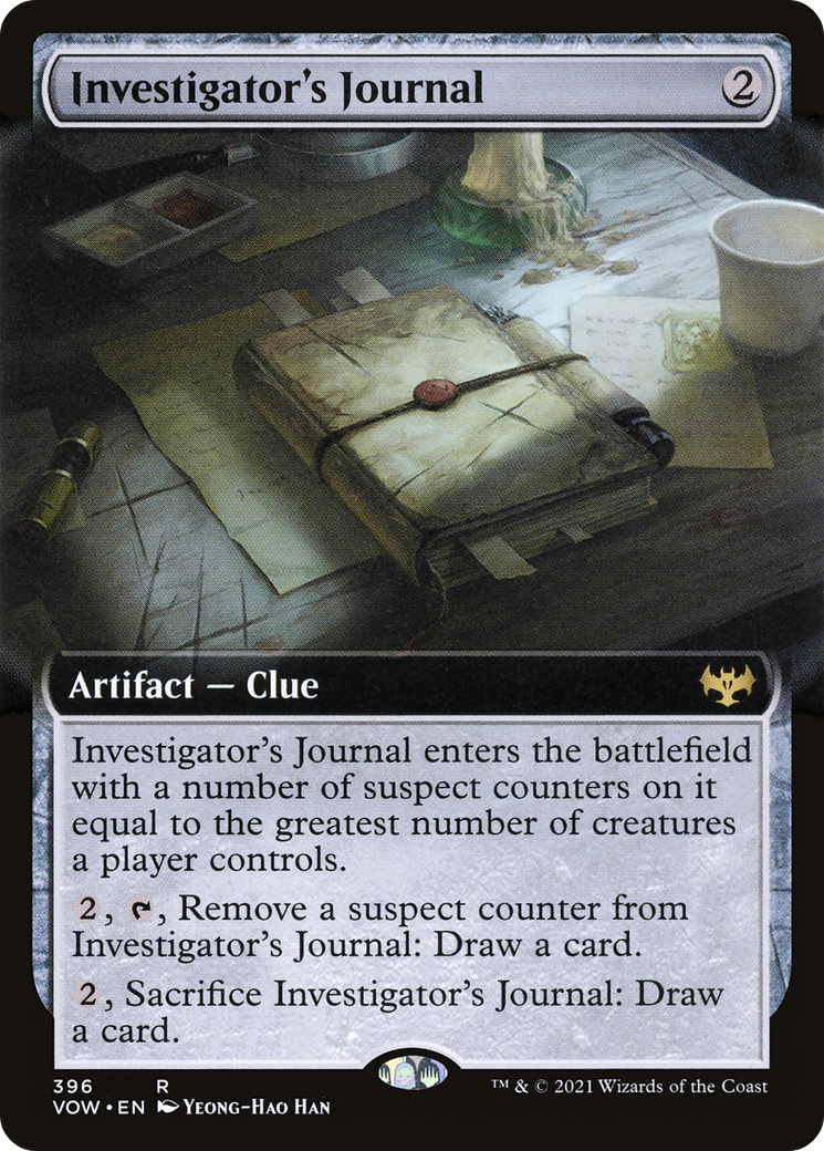 Investigator's Journal (Extended Art) (VOW-396) [Innistrad: Crimson Vow]