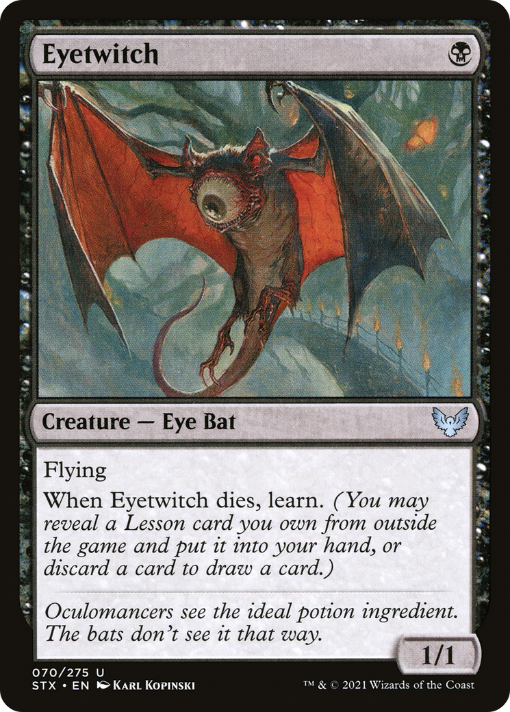 Eyetwitch (STX-070) [Strixhaven: School of Mages] Foil