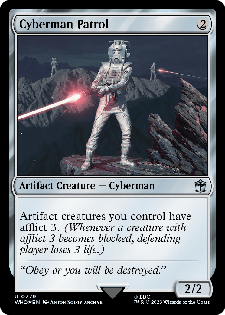 Cyberman Patrol (Surge Foil) (WHO-779) [Doctor Who] Foil