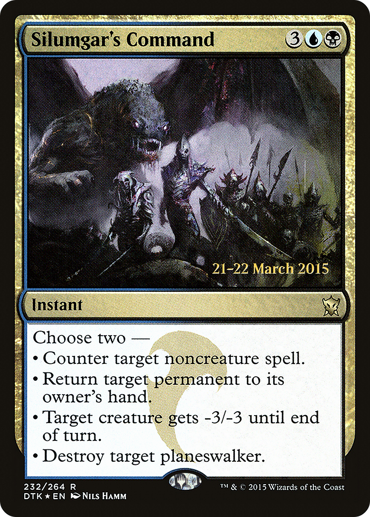 Silumgar's Command (PRE-232) [Dragons of Tarkir Promos] Foil